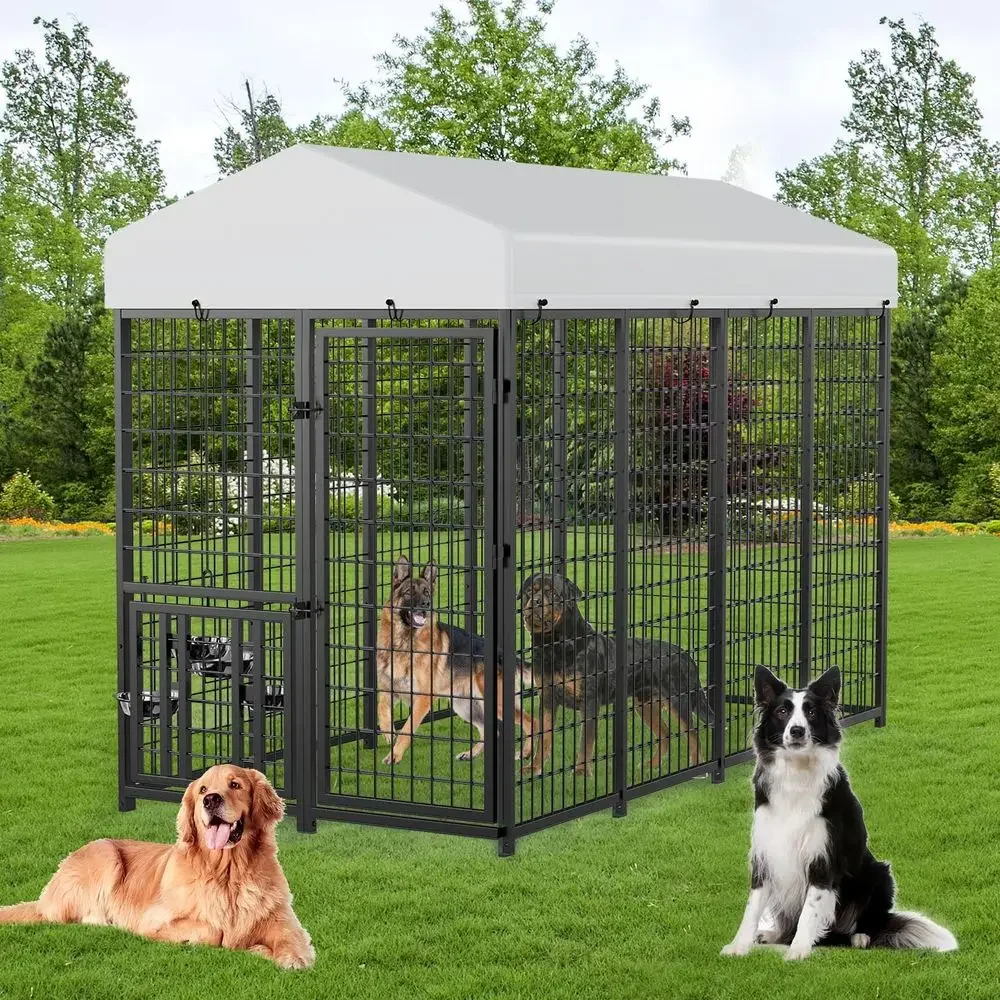 Foods X - Sturdy Outdoor Dog Enclosure with Swiveling