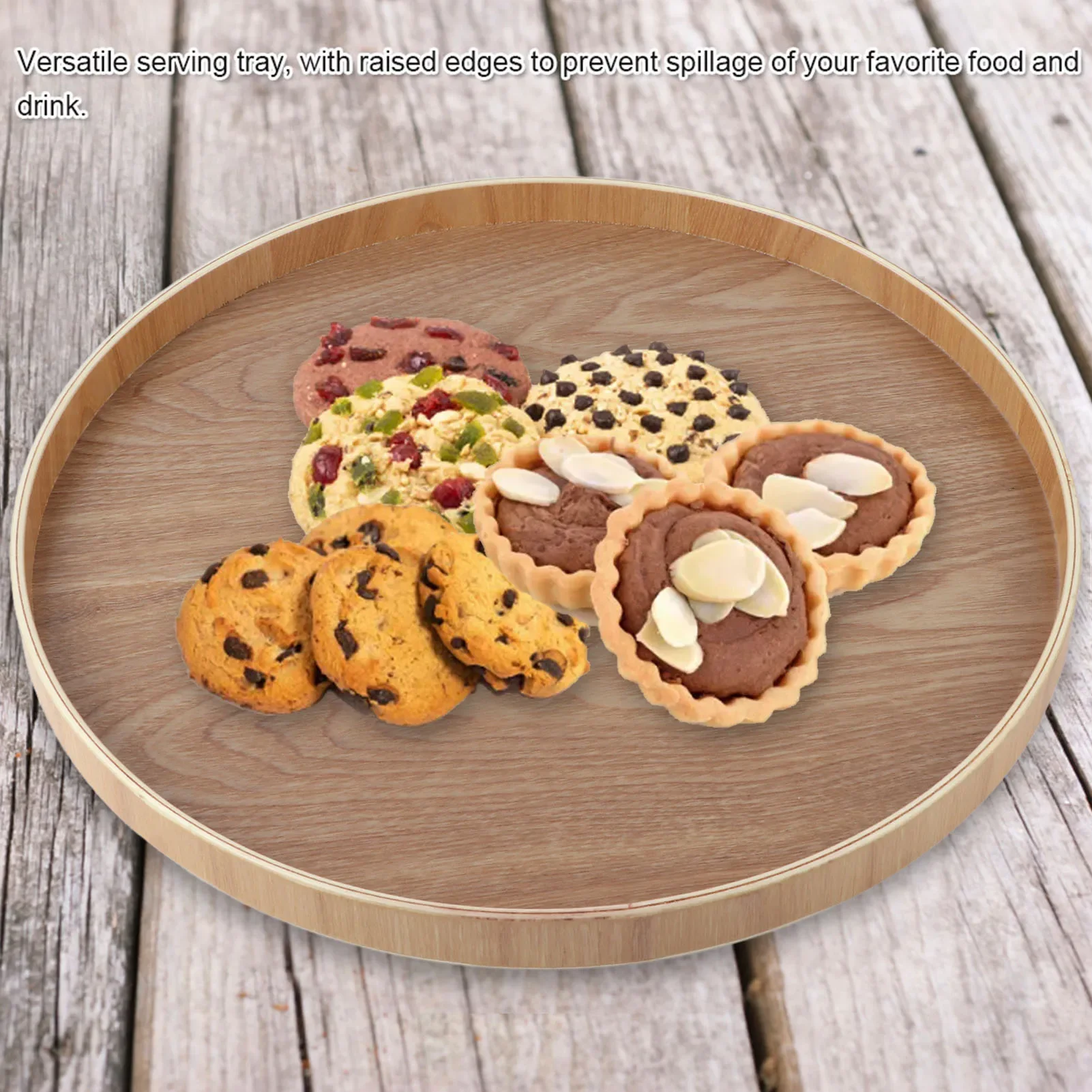 Round Shape Solid Wood Tea Cof - огляд і ціна Food Snacks Restaurant
