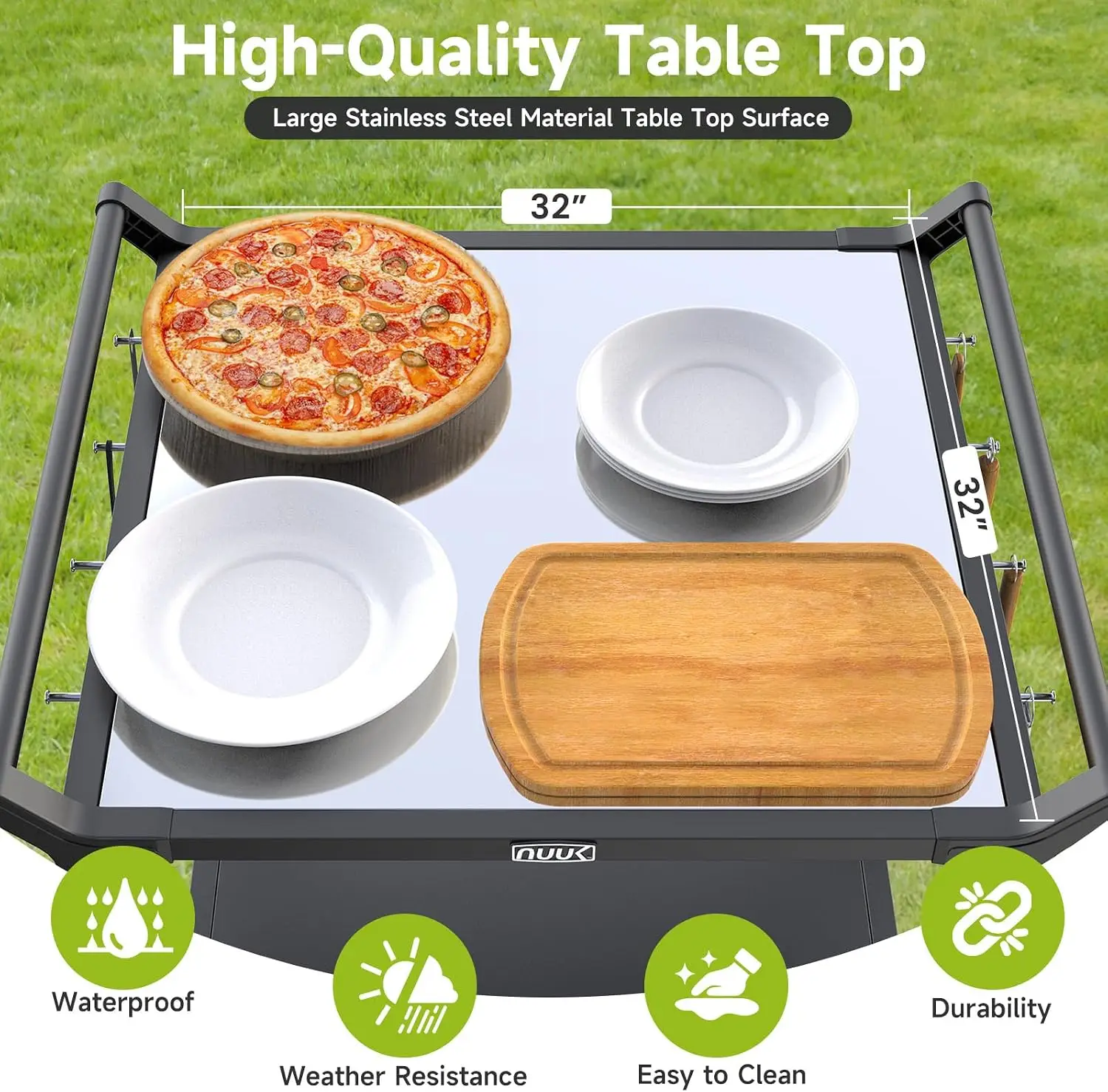 Outdoor Grill Cart on Wheel 32 - огляд і ціна Foods X