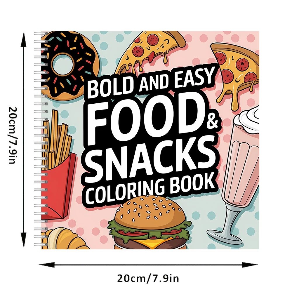 Easy Food and Snacks Coloring  - огляд і ціна Food And Snacks Coloring Book