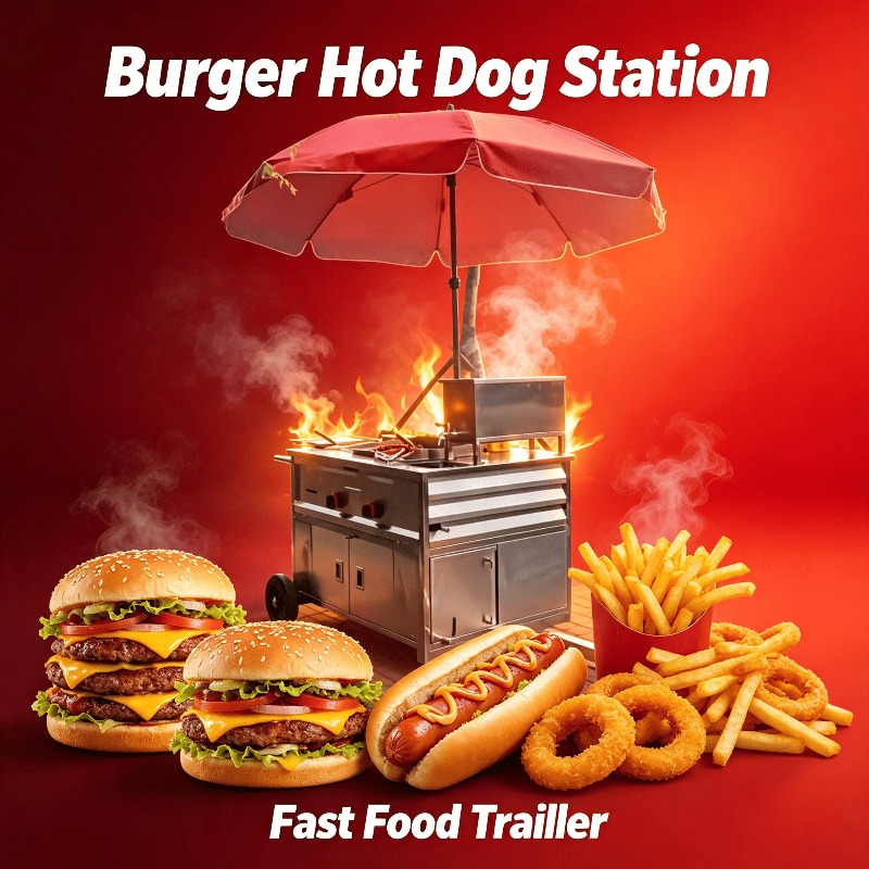 Mobile Street Snack Cart Towab - огляд і ціна Fast Food With Snacks