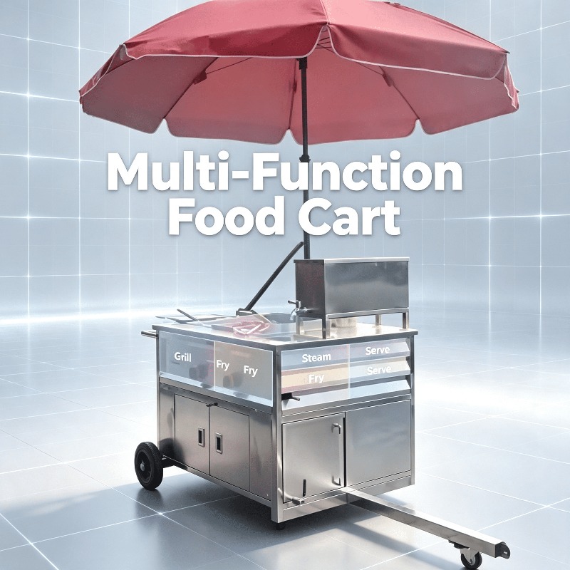 Mobile Street Snack Cart Towab - огляд і ціна Fast Food With Snacks