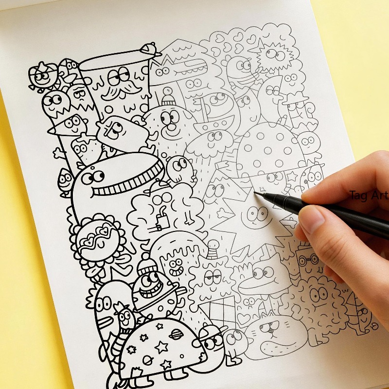 Anxious Relief Hand Picture Bo - огляд і ціна Food And Snacks Coloring Book