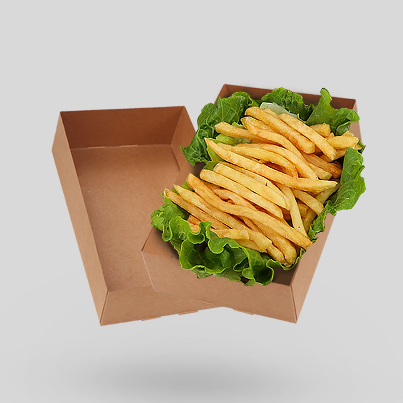 20/50Pcs Kraft Paper Food Tray - огляд і ціна Fast Food With Snacks