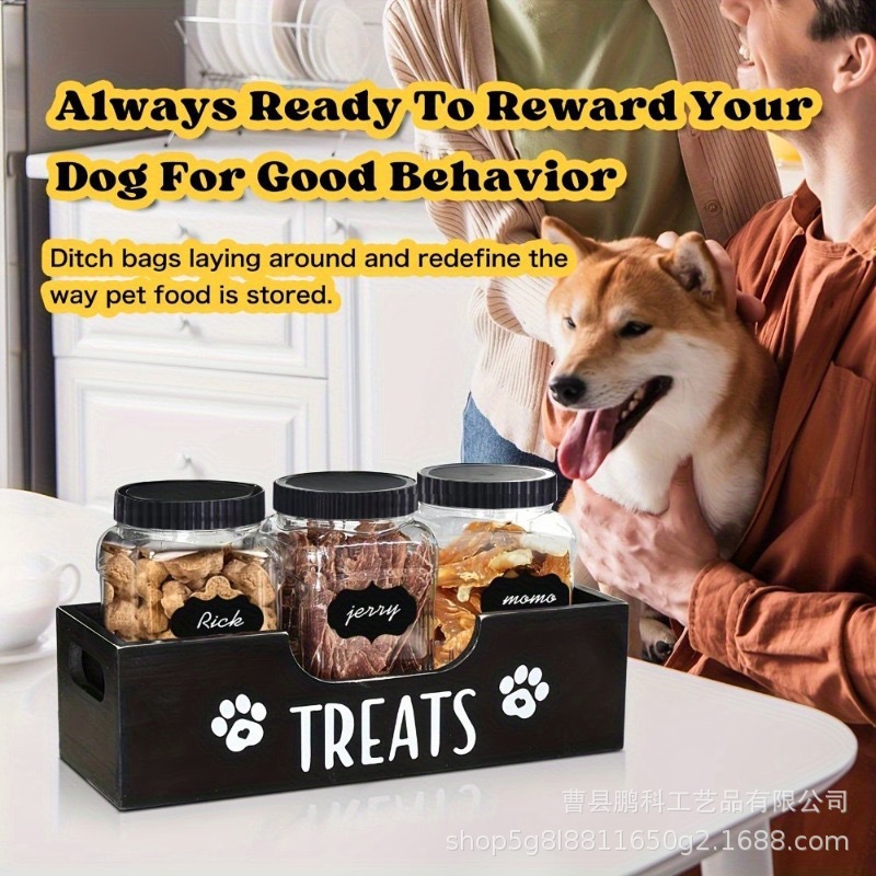 Wooden dog food container stor - огляд і ціна Food Snacks Amazon