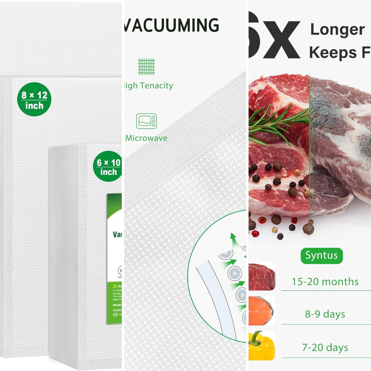 Vacuum Sealer Bags, 150 Gallon - огляд і ціна Foods X