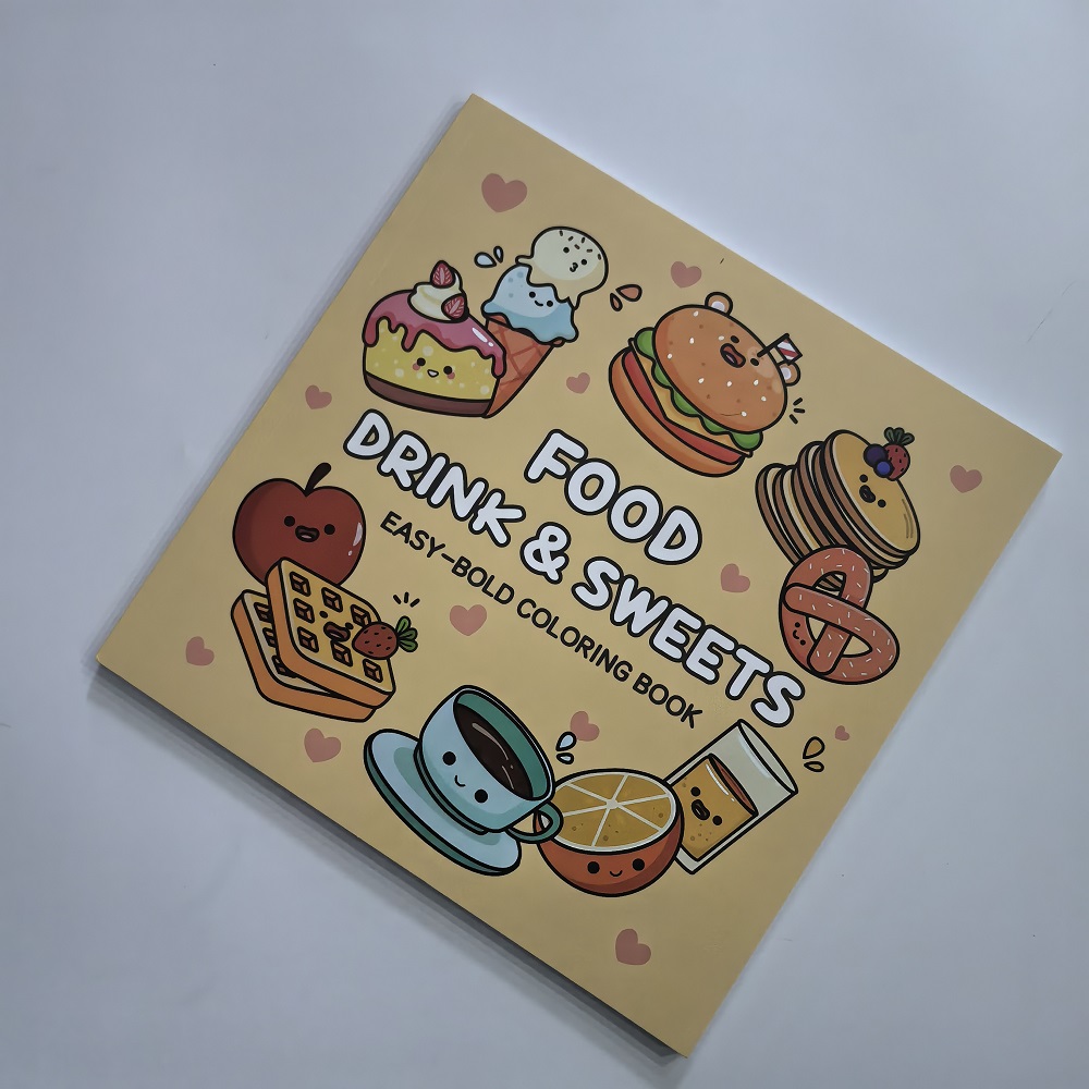 Food Drink & Sweets Easy-bold  - огляд і ціна Food And Snacks Coloring Book
