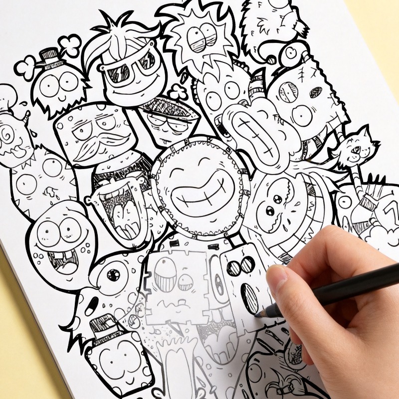 An Adult Decompression and Med - огляд і ціна Food And Snacks Coloring Book