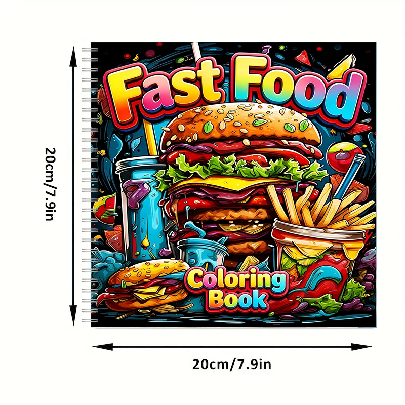 Fast Food Coloring Book for Ad - огляд і ціна Food And Snacks Coloring Book
